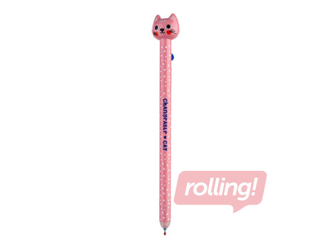 Kustutatav geelpliiats Changeable Cat, sinine tint, 0.5mm