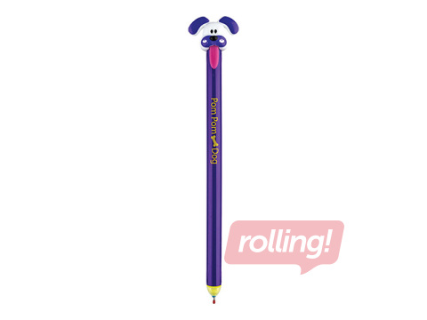 Kustutatav geelpliiats Pom Pom Dog, sinine tint, 0.5mm