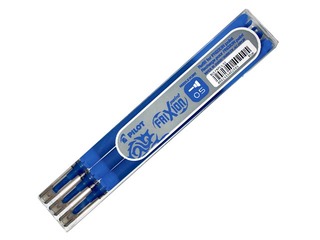 Geelpliiatsi süsi Pilot Frixion Point, 0.5mm, sinine, 3 tk.