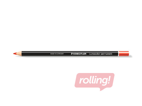 Veekindel pliiats Staedtler Lumocolor glasochrom 108, punane