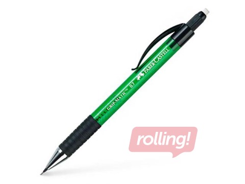 Mehhaaniline pliiats Faber-Castell Grip Matic 1377, 0,7 mm, roheline