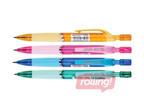 Mehaaniline pliiats koos teritajaga, 2,0 mm, erinevad värvid
