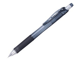 Mehaaniline pliiats Pentel Energize-X, kustukummiga, 0,5 mm, must