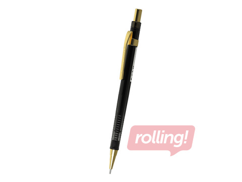 Mehaaniline pliiats ErichKrause Black Pointer Gold, HB, kustutuskummiga, 0.5 mm