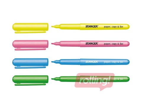 Tekstimarker  Stanger, 1-3mm, komplekt 4 tk.