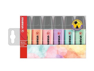 Text marker set Stabilo Boss Original Pastel, 2-5 mm, 6 colours