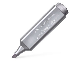 Текстовый маркер Faber - Castell, 1-5 мм, жемчужное серебро