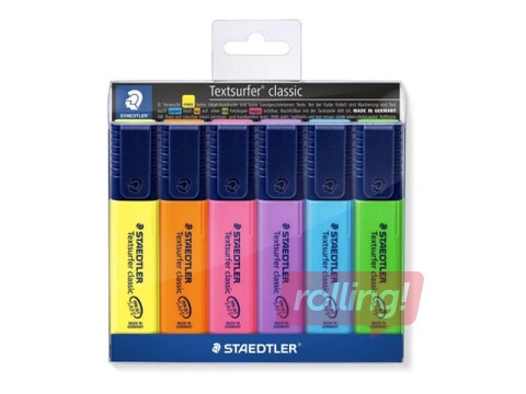 Text marker set Staedtler Textsurfer 364, 1-5 mm, 6 colors