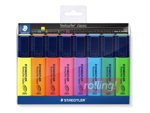 Tekstimarkerid Staedtler Textsurfer 364, 1-5mm, 8 värvi