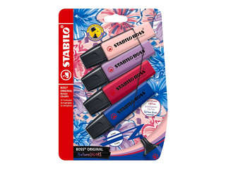 Tekstimarkerite komplekt Stabilo Boss Original NatureCOLORS Wildflower, 2–5mm, 4 värvi