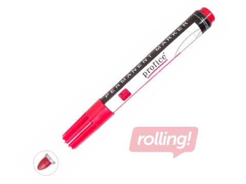 Permanentne marker Profice, punane, 1-3mm
