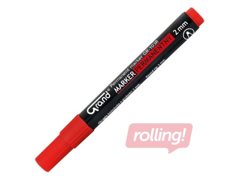 Permanentne marker Grand, punane, 1-3mm