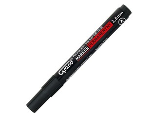 Permanentne marker Grand TF-103C, must, 1-3mm