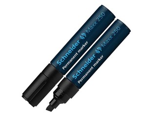 Permanentne marker Schneider 250, must, 2-7mm