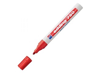 Permanentne marker Edding Paint 750, 2-4mm, punane