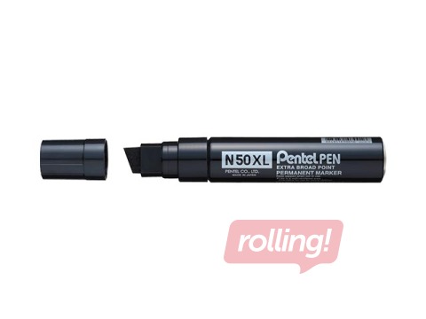 Universaalne marker Pentel N-50 XL, must, 11-17mm