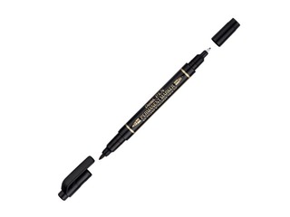 Pentel püsimarker, kahepoolne, kooniline, must, 0.6/2.0mm