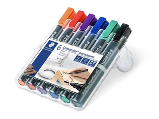 Püsimarkerite komplekt Staedtler Lumcolor 352, 2mm, 6 värvi