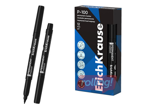 Permanentne marker ErichKrause P-100, 1mm, must