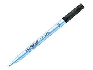 Mittepüsiv kustutatav marker Staedtler Lumocolor 305, 0,6 mm, must