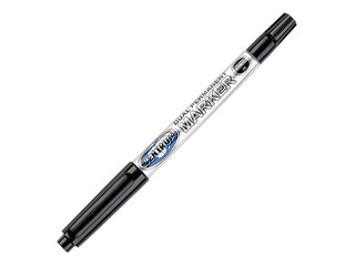 Püsimarker Centrum CD / DVD, kahe otsaga, 2 mm/ 0,5 mm, must
