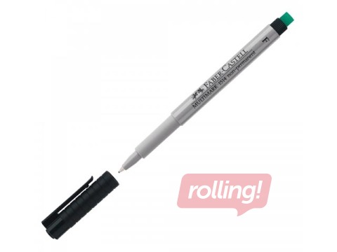 Marker Faber-Castell Multimark F, must, 0.6mm, mittepüsiv