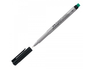 Marker Faber-Castell Multimark F, must, 0.6mm, mittepüsiv