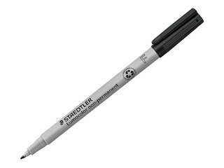 Mittepüsiv marker Staedtler Lumocolor F, 0,6 mm, must