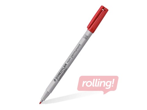 SALE Mittepüsiv marker Staedtler Lumocolor 315, punane, 1mm