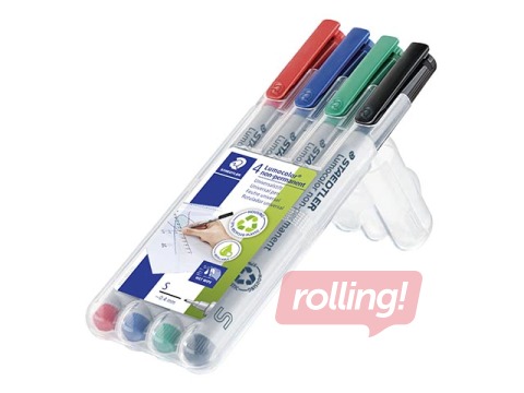 Markerid Staedtler Lumocolor 311, 0.4mm, 4 värvi