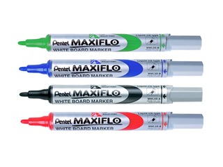 Tahvli markerite komplekt Pentel Maxiflo, 4 värvi