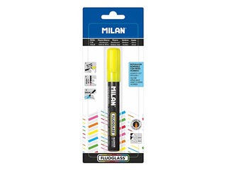 SALE Marker klaaspindadele Milano Fluoglass, kollane