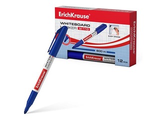 White board marker ErichKrause W-110, round, blue