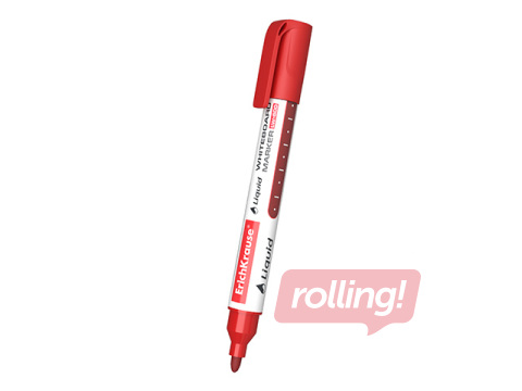 Valgetahvli marker, Erich Krause LW-600, ümmargune, punane