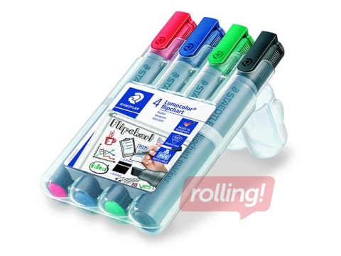 Flipchart paper set Staedtler Lumocolor 356B, 4 colours