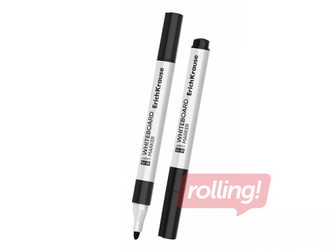 Valgetahvli marker ErichKrause W-170, kolmnurkne kuju, ümmargune ots, must