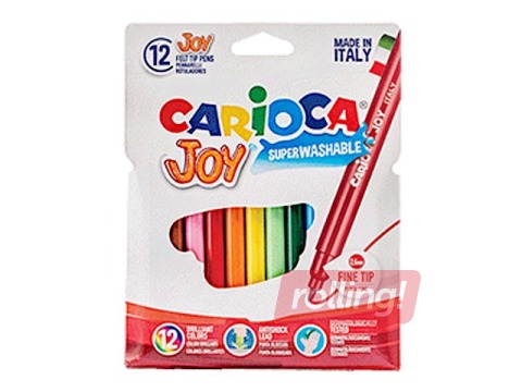 Viltpliiatsid Carioca Joy, 12 värvi