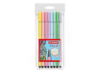 STABILO Pen 68, 8 markerit, pastelsed värvid, 1 mm