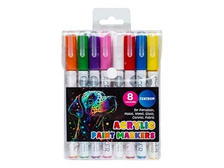 Acrylic paint markers Centrum, 8 colours