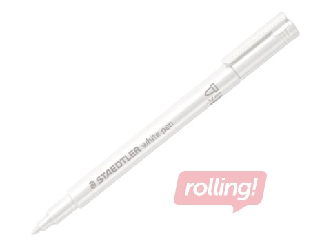 Marker Staedtler 8323, metallik, valge