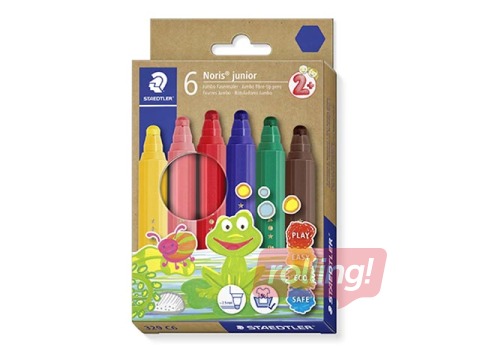Marker Staedtler Noris junior 329, 6 värvi