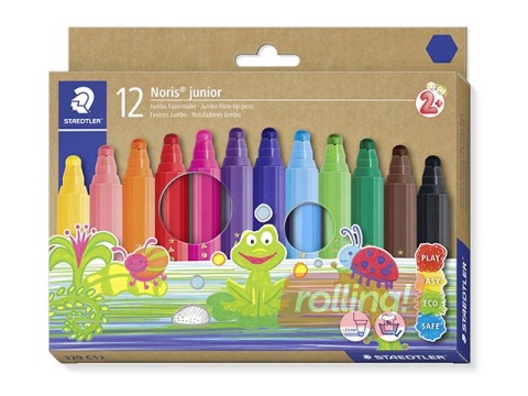 Marker Staedtler Noris junior 329, 12 värvi