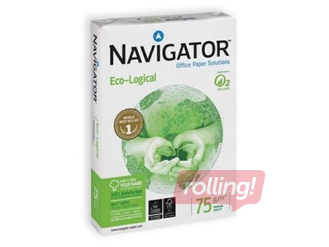 Koopiapaber Navigator Eco-Logical, A4, 75 gsm, 500 lehte