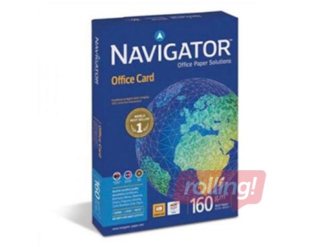 Koopiapaber Navigator Büroo Card A4 160g /m2, 250 lehte