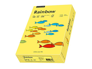 Koopiapaber Rainbow 14 , A4, 80 gsm, 500 lehte, keskmine kollane