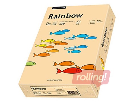 Koopiapaber Rainbow 40, A4, lõheroosa, 80g/m², 500 lehte