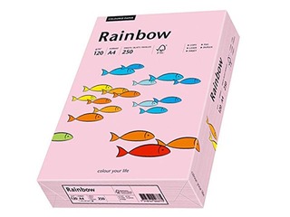 Koopiapaber Rainbow 54, A4, heleroosa, 80g/m², 500 lehte