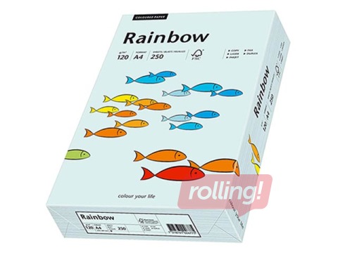 Koopiapaber Rainbow 82, A4, helesinine, 80g/m², 500 lehte