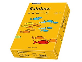 Koopiapaber Rainbow 24, A4, 80 gsm, 500 lehte, oranž