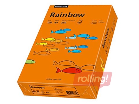 Koopiapaber Rainbow 26, A4, intensiivne oranž, 80g/m², 500 lehte